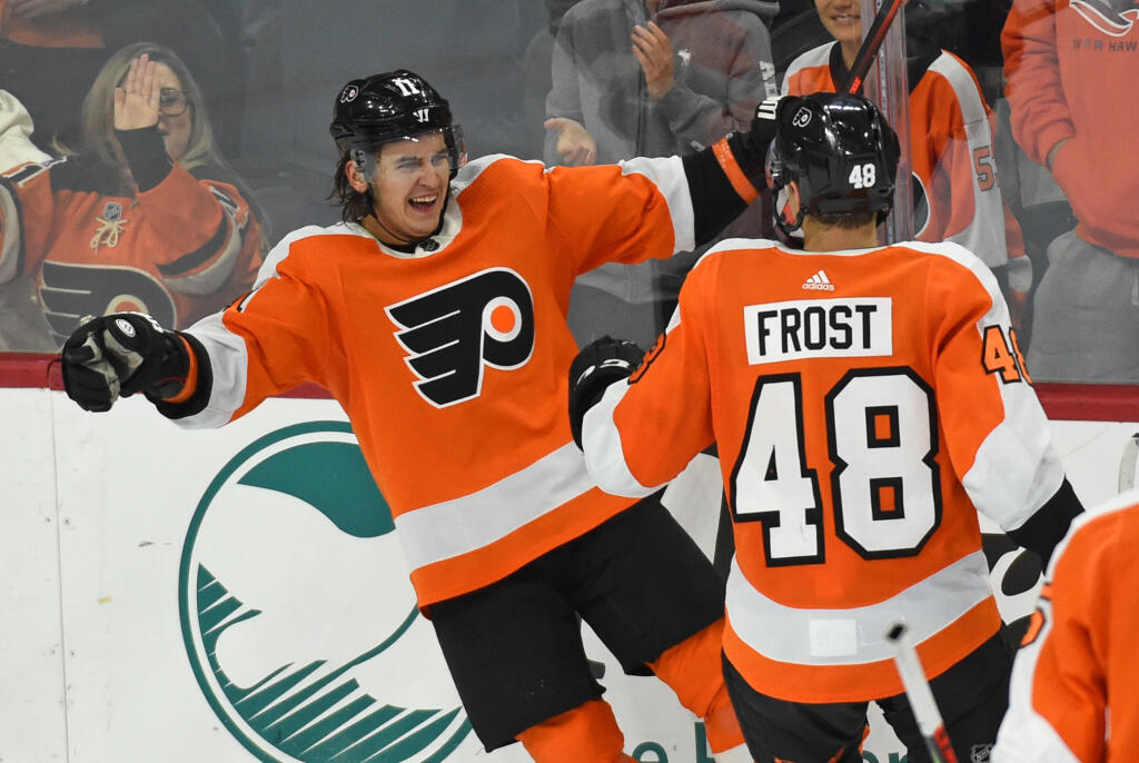 The Philadelphia Flyers have Morgan Frost on the right track