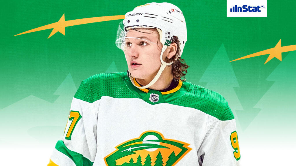 Download Kirill Kaprizov, The Rising Star of Ice Hockey Wallpaper