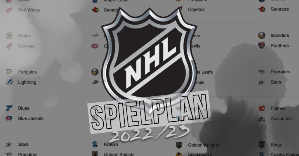 NHL-Spielplan 2022/23 - Die wichtigsten Daten im Überblick