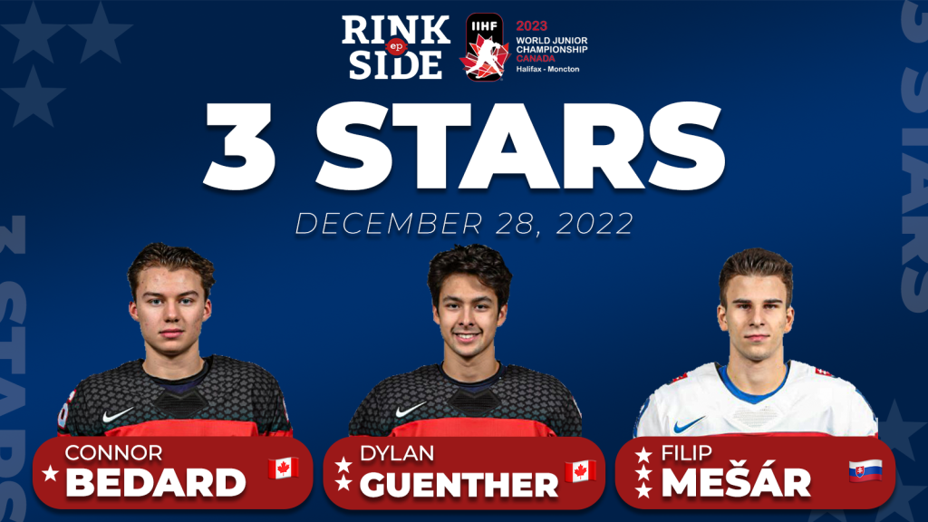 EP Rinkside's 3 Stars from Day 3 of the 2023 World Juniors