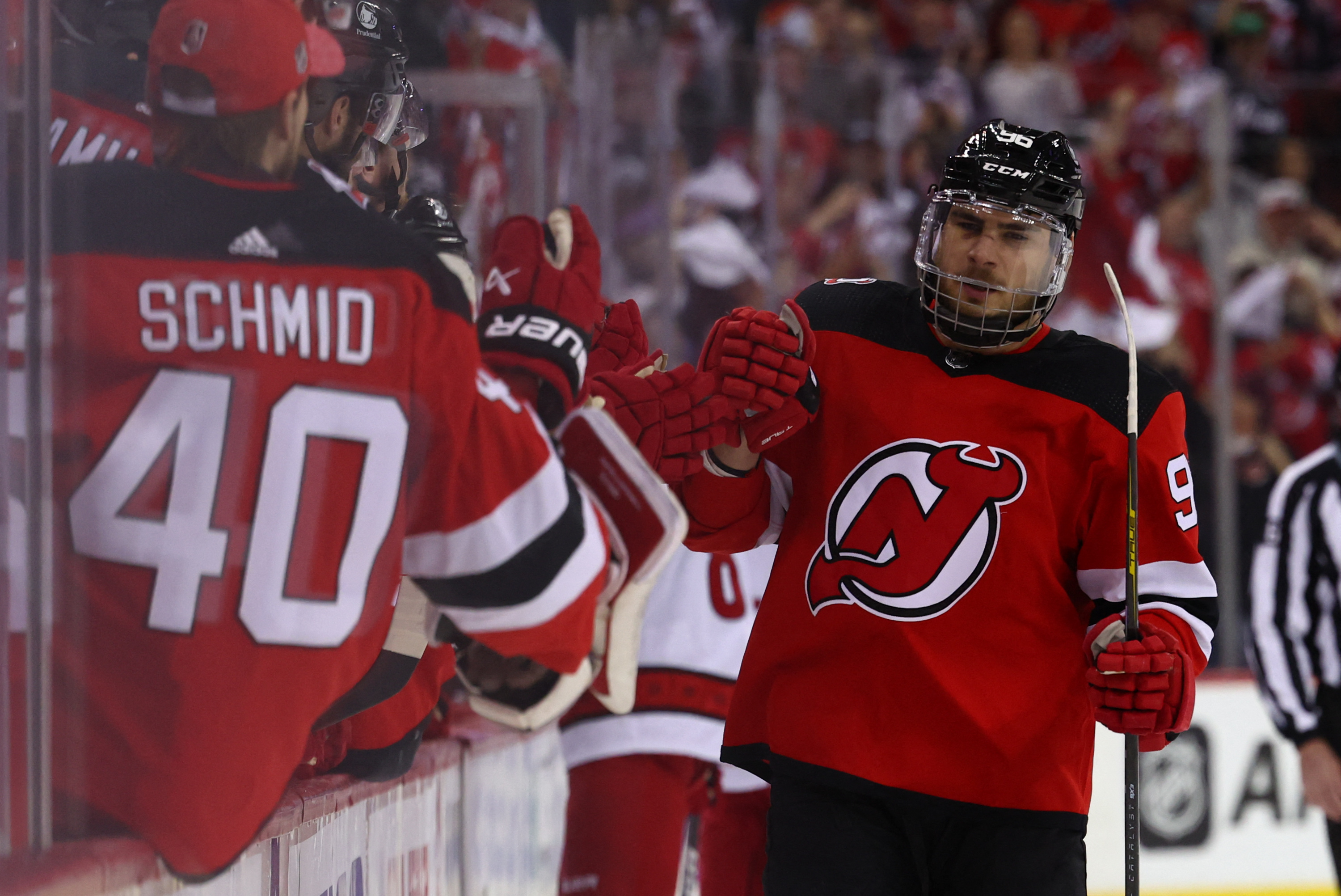 Devils send goalie Akira Schmid to AHL